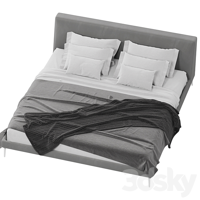 Bed Alberta Gibson 3DSMax File - thumbnail 3