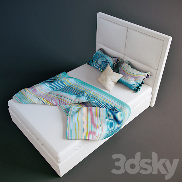 Bed Alberta Tako 3DSMax File - thumbnail 2