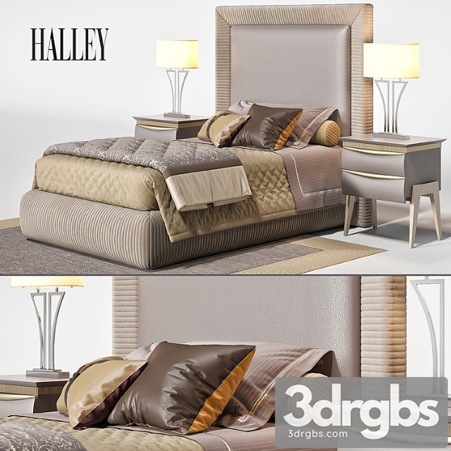 Bed Alex Halley J Collection 3dsmax Download - thumbnail 1