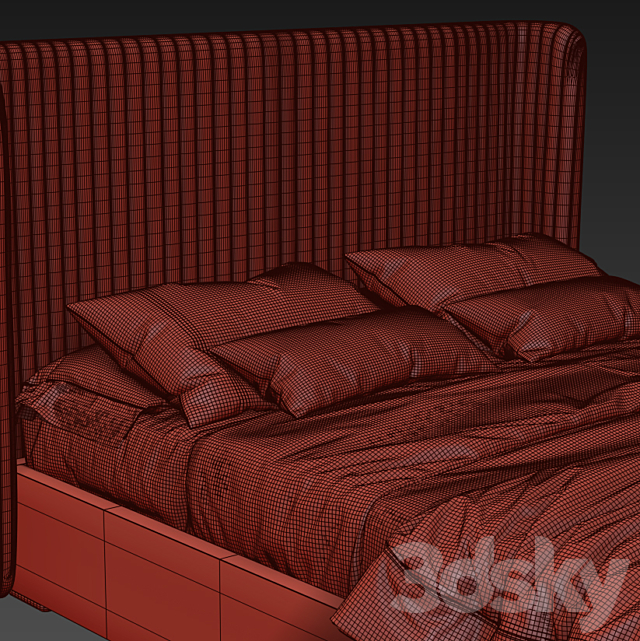 Bed Alf Group Olimpia 3DSMax File - thumbnail 3