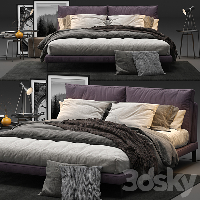 Bed – Alivar Lady B 3DSMax File - thumbnail 1