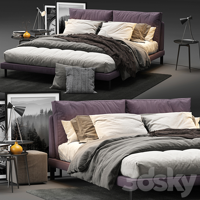 Bed – Alivar Lady B 3DSMax File - thumbnail 2