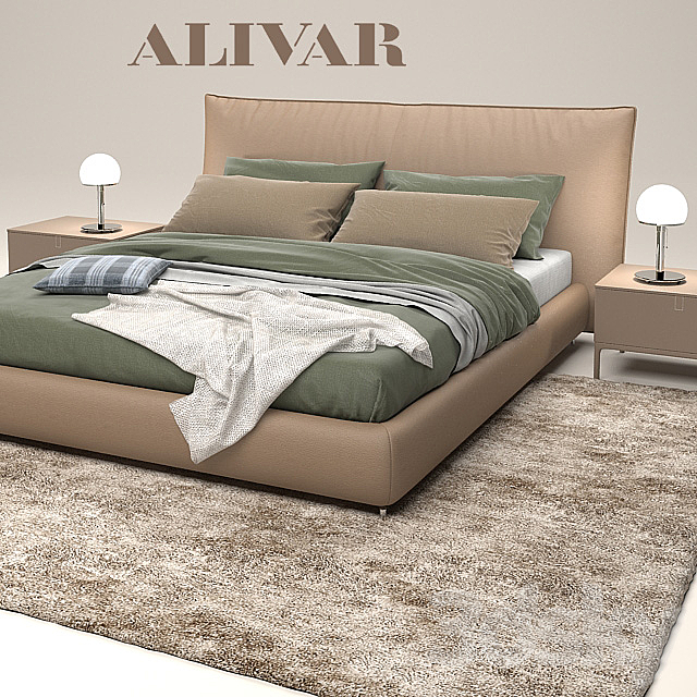 Bed Alivar Suite 3DSMax File - thumbnail 1