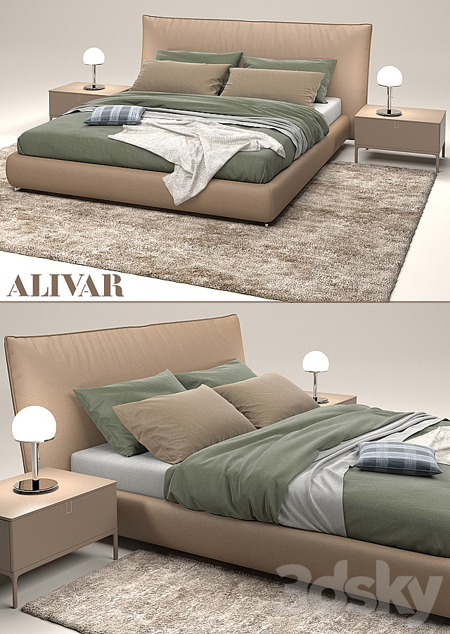 Bed Alivar Suite 3DSMax File - thumbnail 2