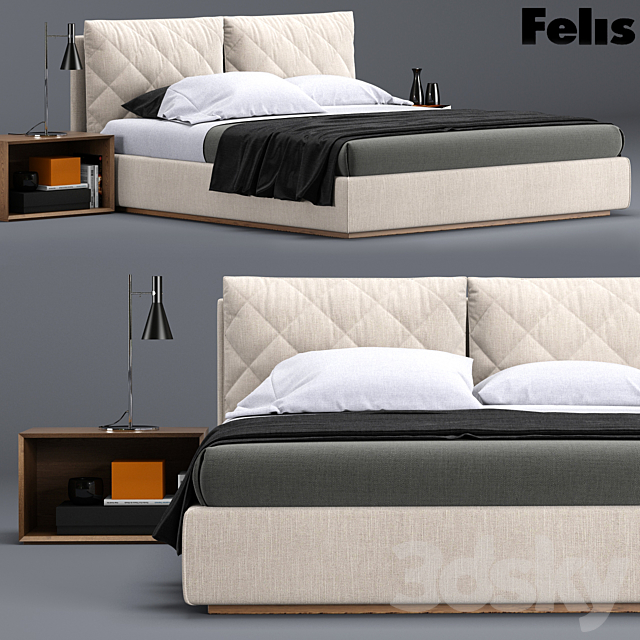 Bed Allen. Felis. 3DSMax File - thumbnail 1