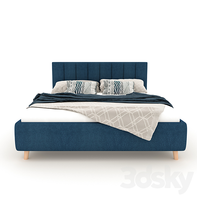 Bed Alma 3DS Max Model - thumbnail 2