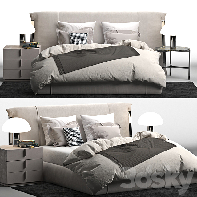 Bed Amal Flou 3DSMax File - thumbnail 1