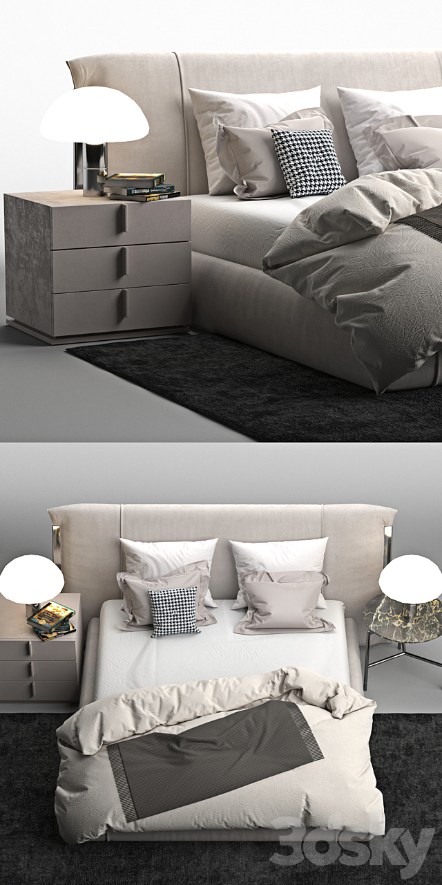 Bed Amal Flou 3DSMax File - thumbnail 2