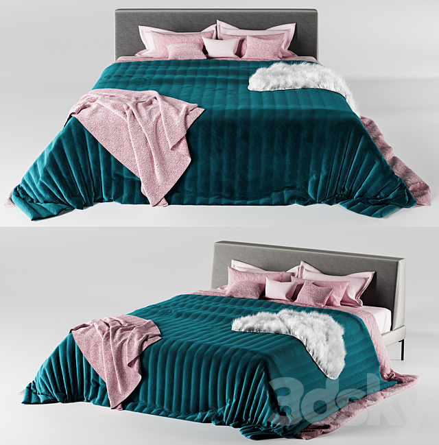 Bed Amber Interia 3DSMax File - thumbnail 2