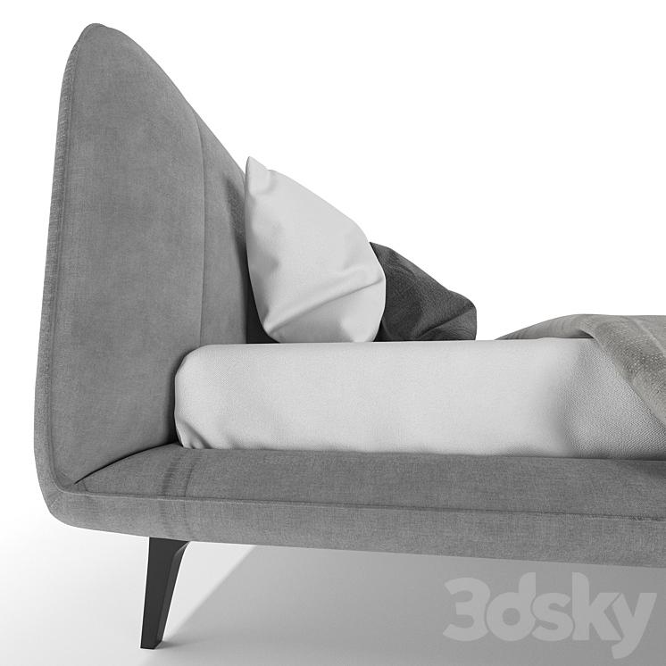 Bed Amsterdam WHOLESALE FURNITURE 3DS Max Model - thumbnail 2