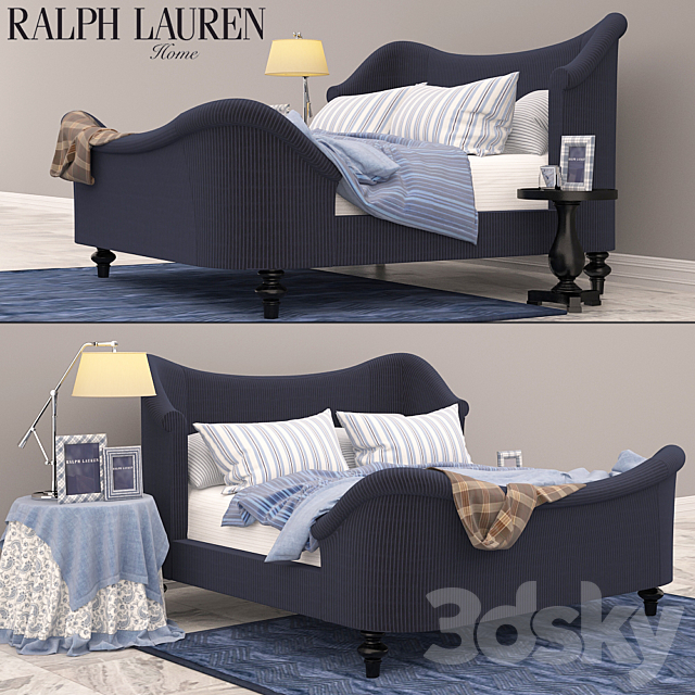 Bed and accessories RALPH LAURAN HOME 3DSMax File - thumbnail 1