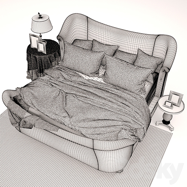 Bed and accessories RALPH LAURAN HOME 3DSMax File - thumbnail 3