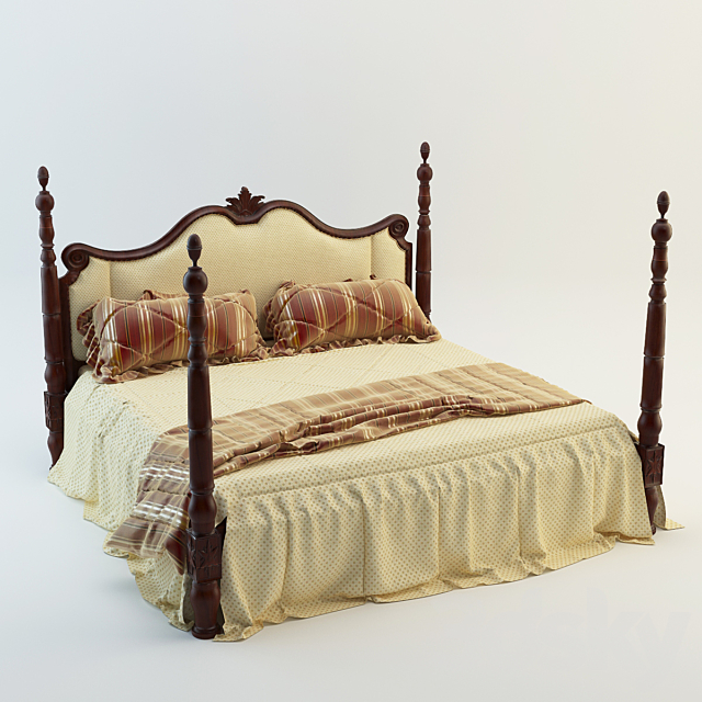 Bed Angelo Cappellini Brahms Set 200_2 3ds Max - thumbnail 1