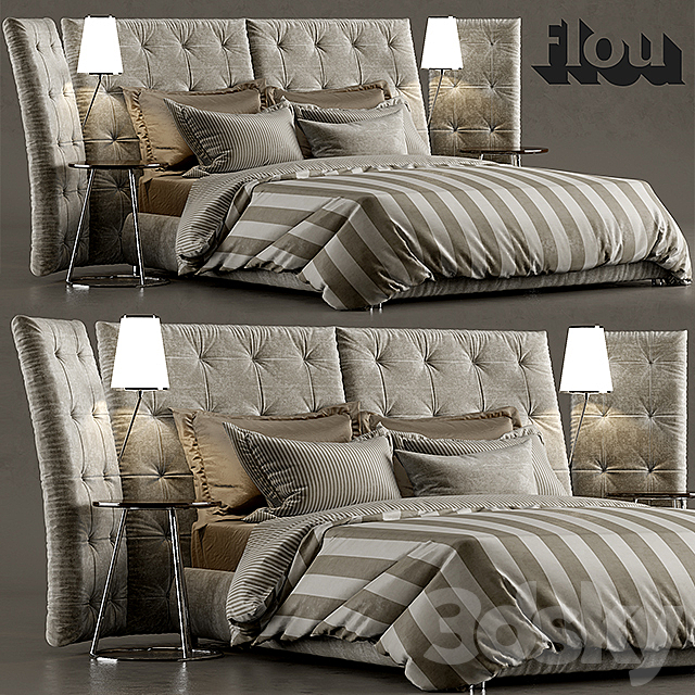 Bed ANGLE flou 3DSMax File - thumbnail 1