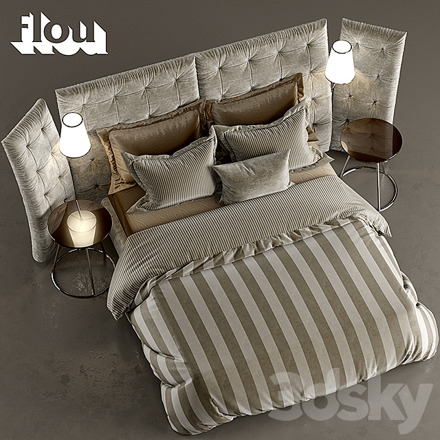 Bed ANGLE flou 3DSMax File - thumbnail 2