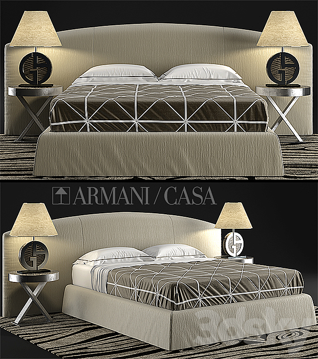 Bed Armani casa DANDY. CHERIE 3DSMax File - thumbnail 1