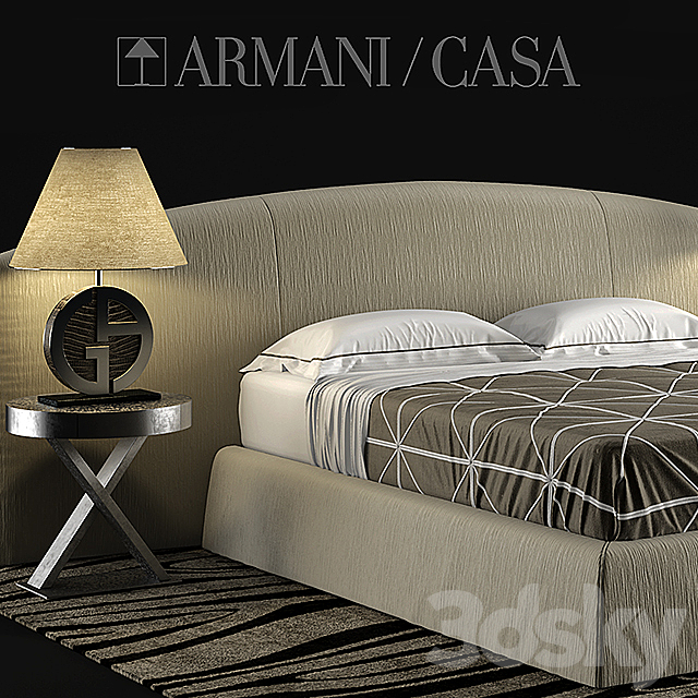 Bed Armani casa DANDY. CHERIE 3DSMax File - thumbnail 2