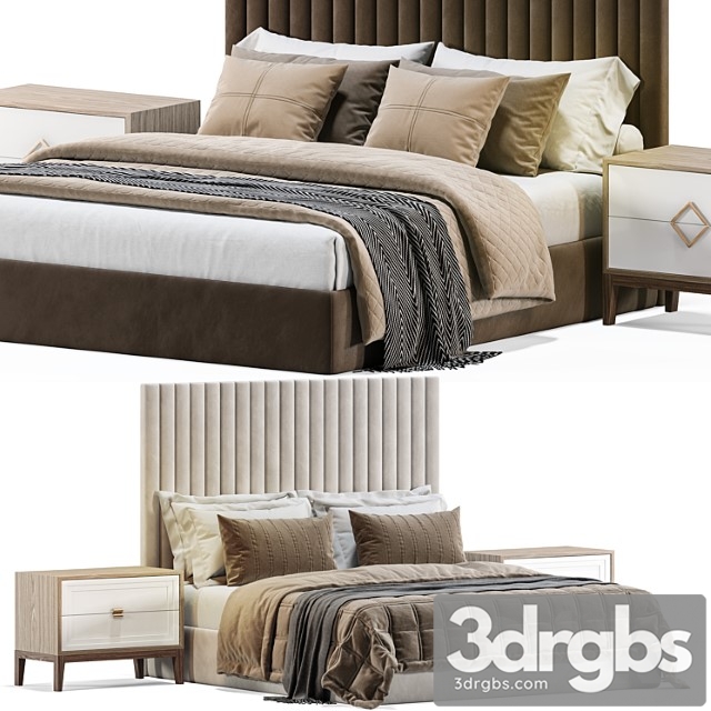 Bed Arona By Cazarina 3dsmax Download - thumbnail 1