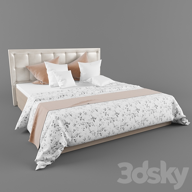 Bed Ascona Tokyo 3DSMax File - thumbnail 1