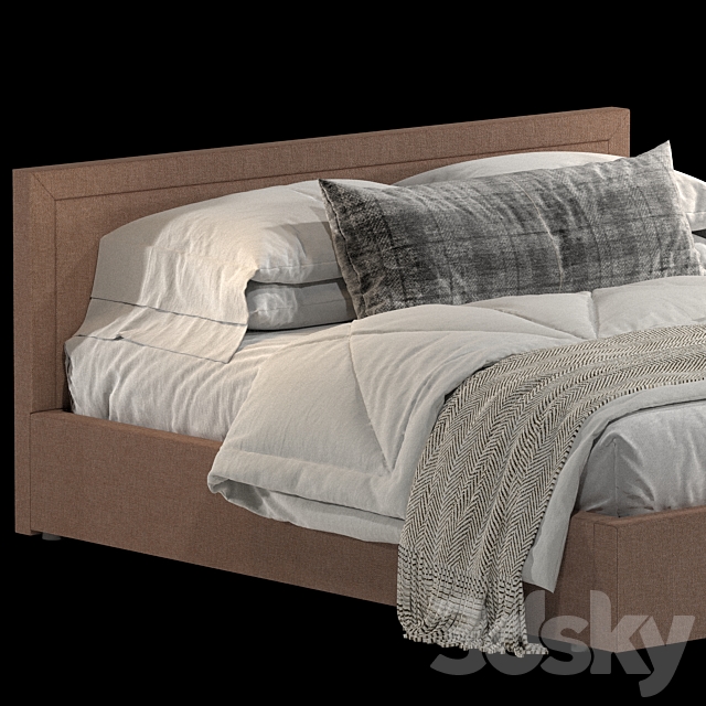 Bed Askona Sonata 200×200 3DS Max Model - thumbnail 4