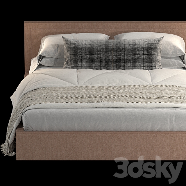 Bed Askona Sonata 200×200 3DS Max Model - thumbnail 6