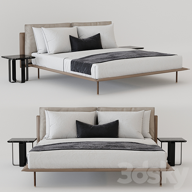 Bed Aston Martin V251 3DSMax File - thumbnail 1