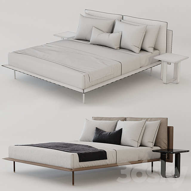 Bed Aston Martin V251 3DSMax File - thumbnail 2