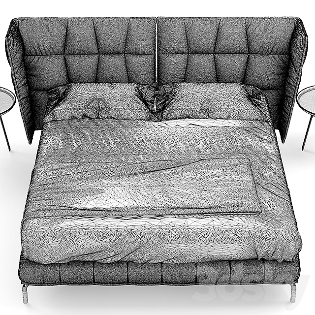 Bed b & b husk bett bed PATRICIA URQUIOLA HUSK OUTDOOR 3DS Max Model - thumbnail 3