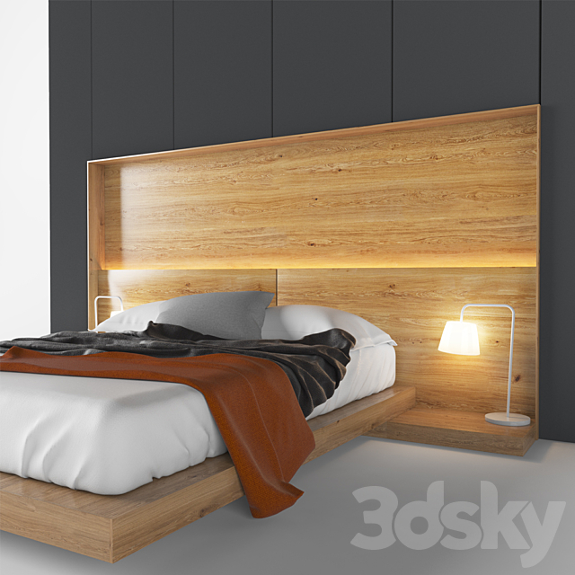 Bed B05 3DSMax File - thumbnail 2