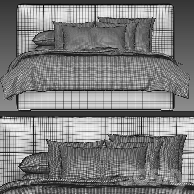 Bed bardo meridiani 3DS Max Model - thumbnail 5