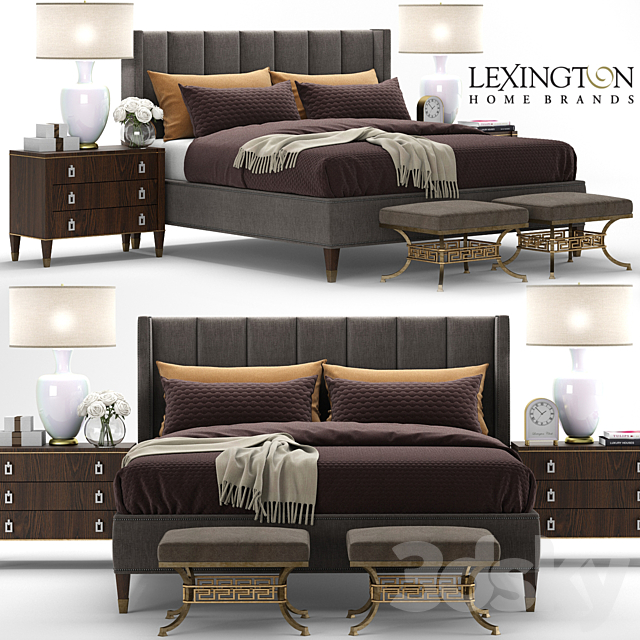 Bed Barrington. Lexington 3DSMax File - thumbnail 1