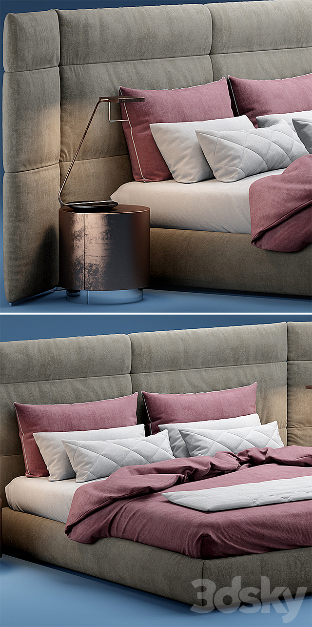 Bed BAXTER COUCHE EXTRA 3DSMax File - thumbnail 2