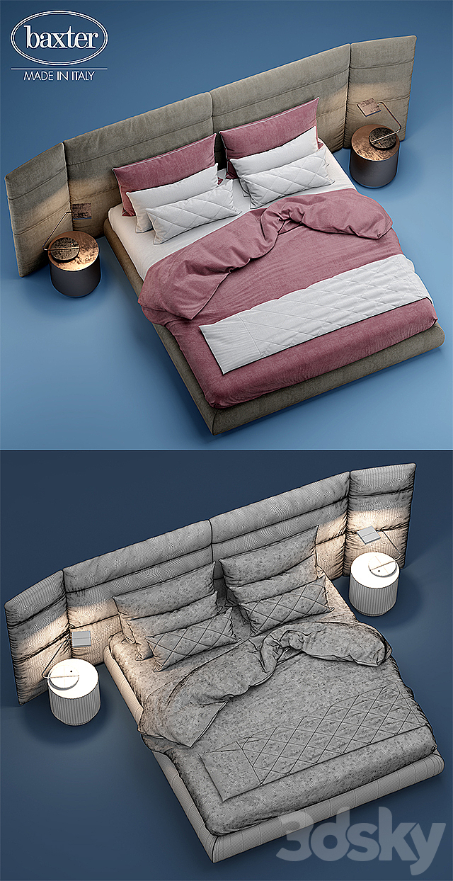 Bed BAXTER COUCHE EXTRA 3DSMax File - thumbnail 3