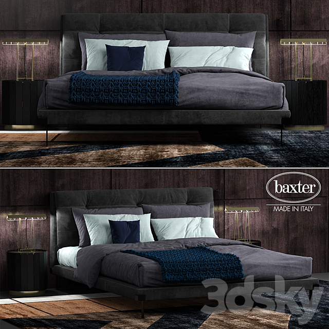 Bed baxter viktor 5 3DSMax File - thumbnail 1