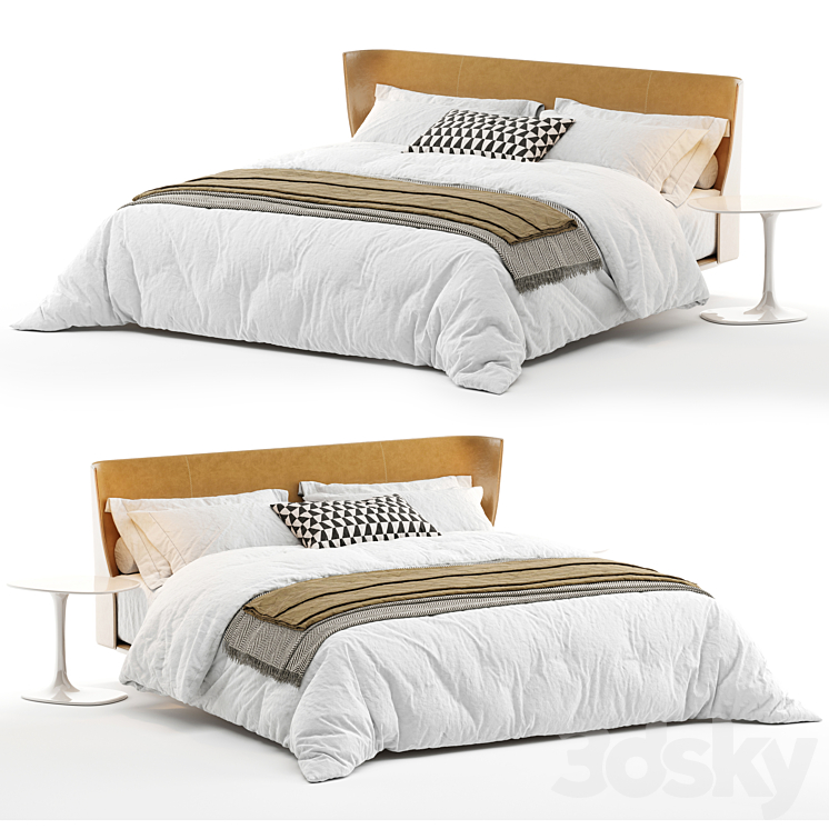 Bed B&B Italia Alys 3DS Max Model - thumbnail 2