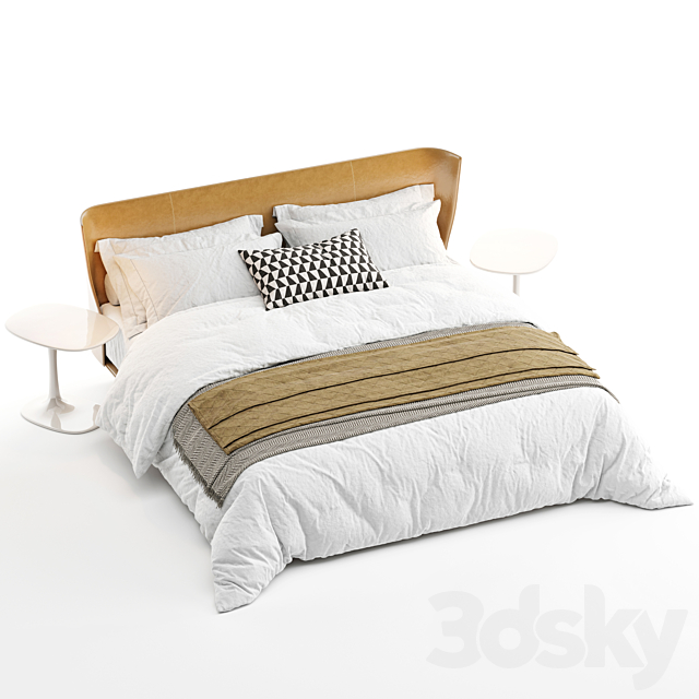 Bed B&B Italia Alys 3DS Max Model - thumbnail 4