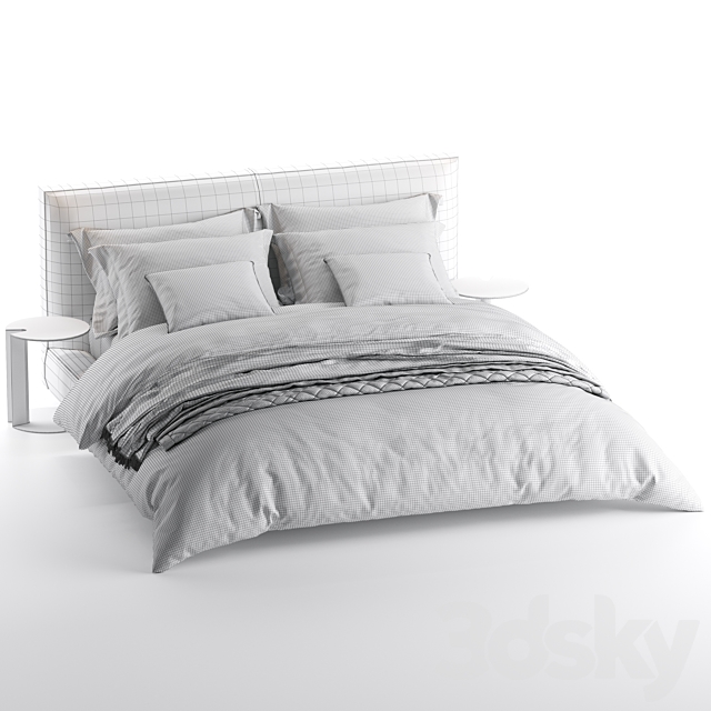 Bed B&B Italia Richard 3DSMax File - thumbnail 5