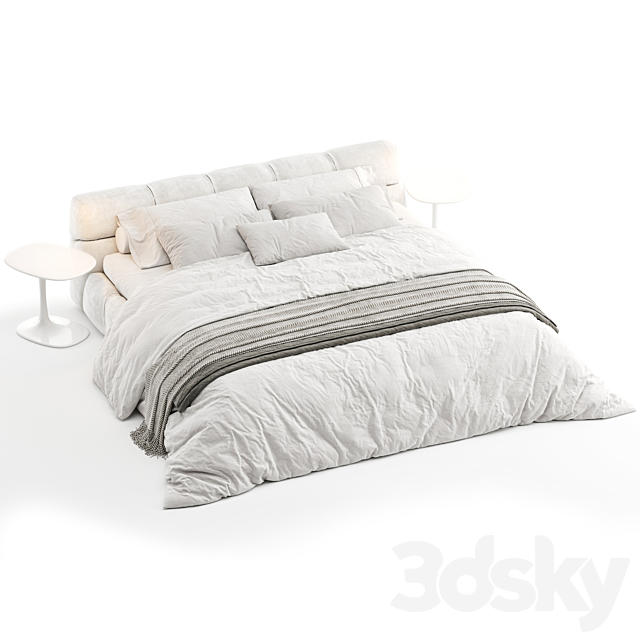 Bed B&B Italia Tufty 3DSMax File - thumbnail 4