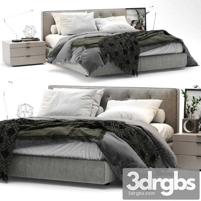 Bed Bedford Minotti 3dsmax Download - thumbnail 1