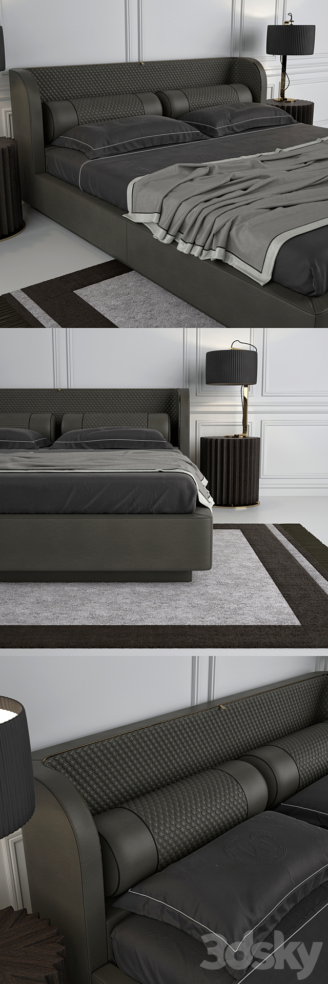 Bed Bellini vittoria frigerio 3DSMax File - thumbnail 2