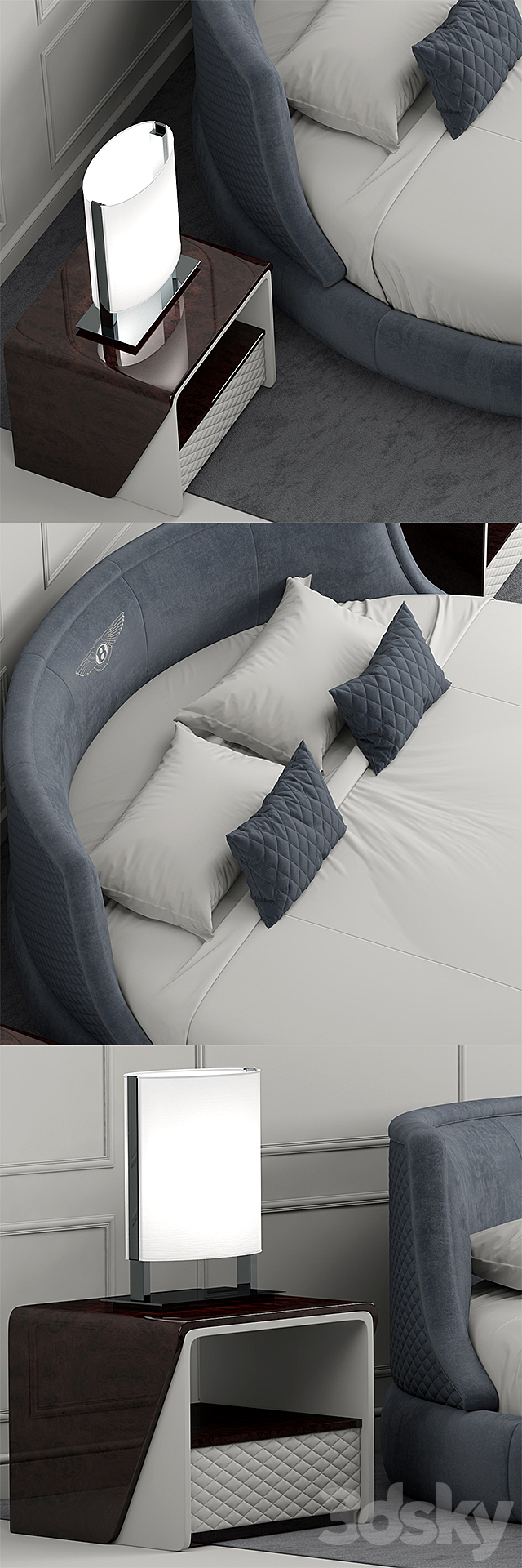 Bed bentley avebury bed 3DSMax File - thumbnail 2