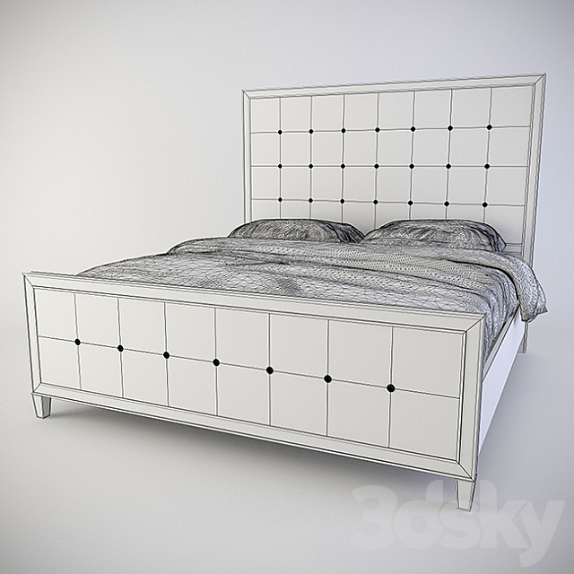 Bed Bernhardt Marquesa Mirrored Bed (359-H06-F06-R06) 3DSMax File - thumbnail 2