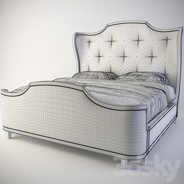 Bed Bernhardt Miramont (360-H63-F63-R63) 3DSMax File - thumbnail 3