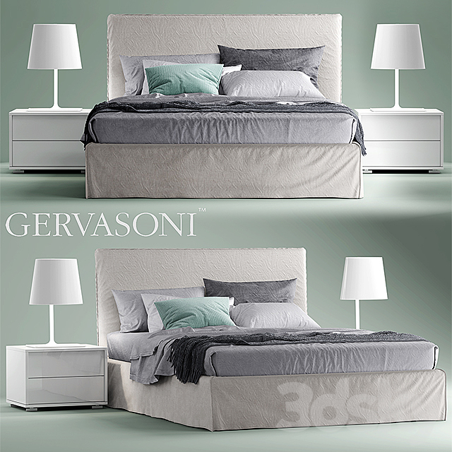 Bed Bett gervasoni Ghost 80 E 3DSMax File - thumbnail 1