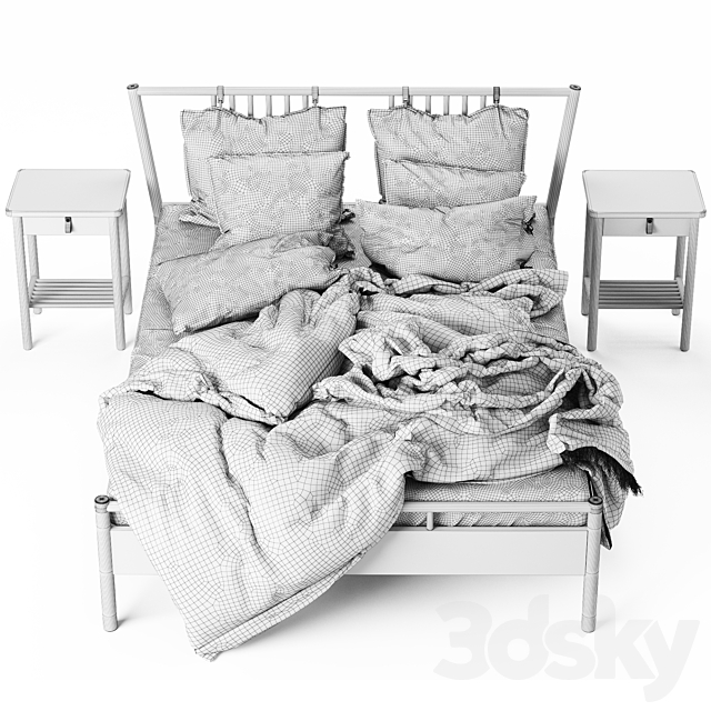 Bed BJORKSNAS Ikea _ Ikea 3DSMax File - thumbnail 3