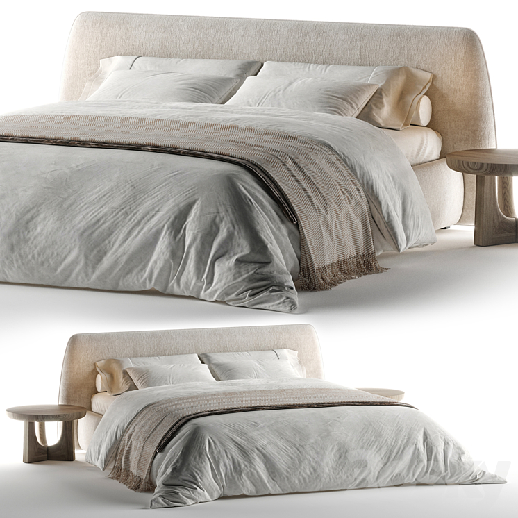 Bed Boca Slimbed 3DS Max Model - thumbnail 1