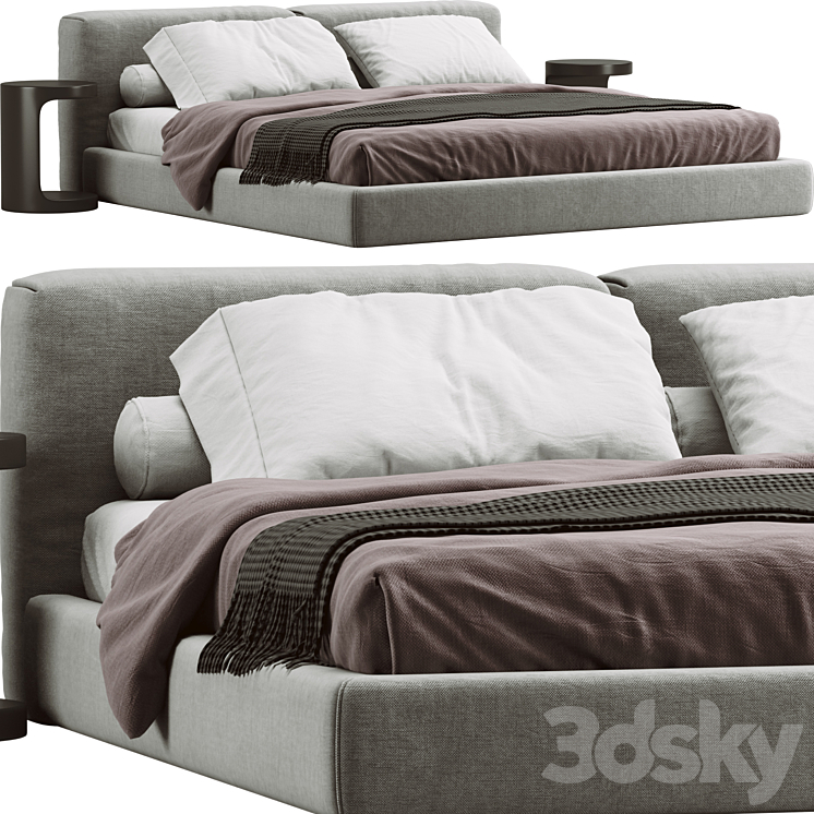 Bed Boca Solft 3DS Max Model - thumbnail 2