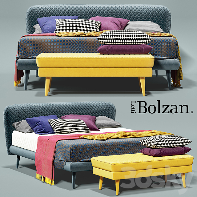 Bed Bolzan Corolle 3DSMax File - thumbnail 1