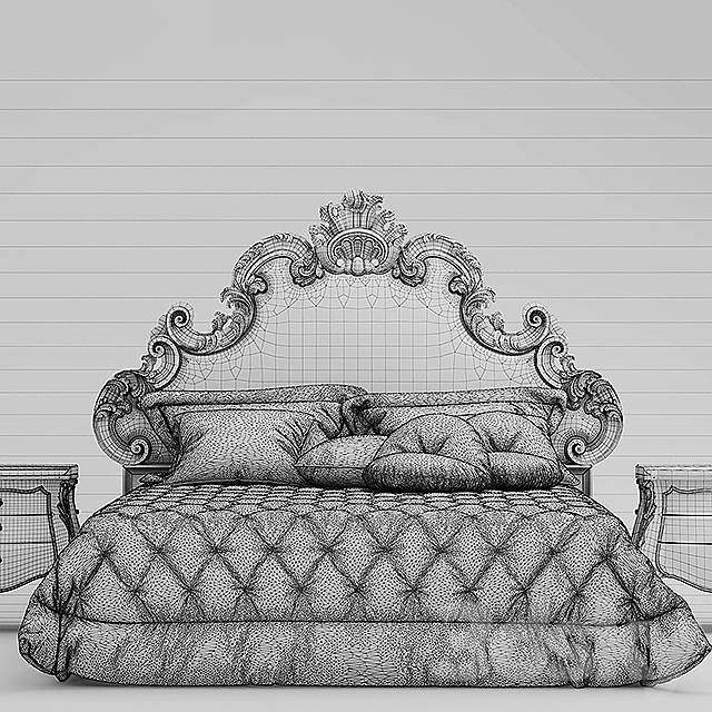 Bed Bolzan Letti FLORENCE CHIC 3DSMax File - thumbnail 3