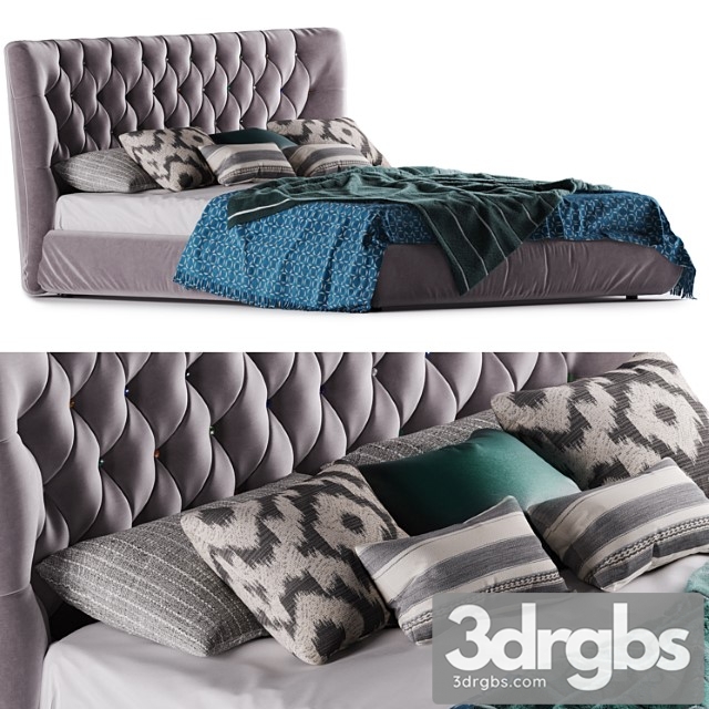 Bed bolzan letti selene 2 3dsmax Download - thumbnail 1